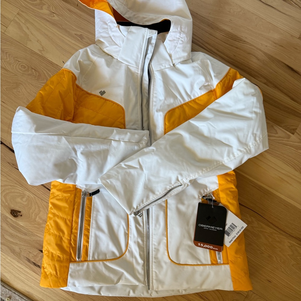 Obermeyer White and Yellow Jacket